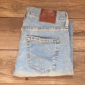 Hollister epic flex light blue jeans slim straight